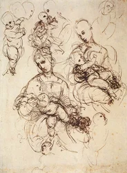 Studi per madonne col bambino